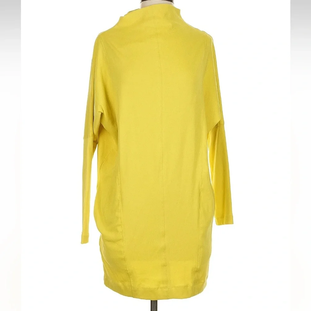 Anthropologie daily practice NWT women’s Yellow Mini Dress oversized XS - Picture 1 of 2